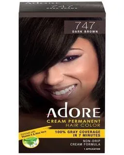 Adore Cream Permanent Hair Color - Dark Brown 747