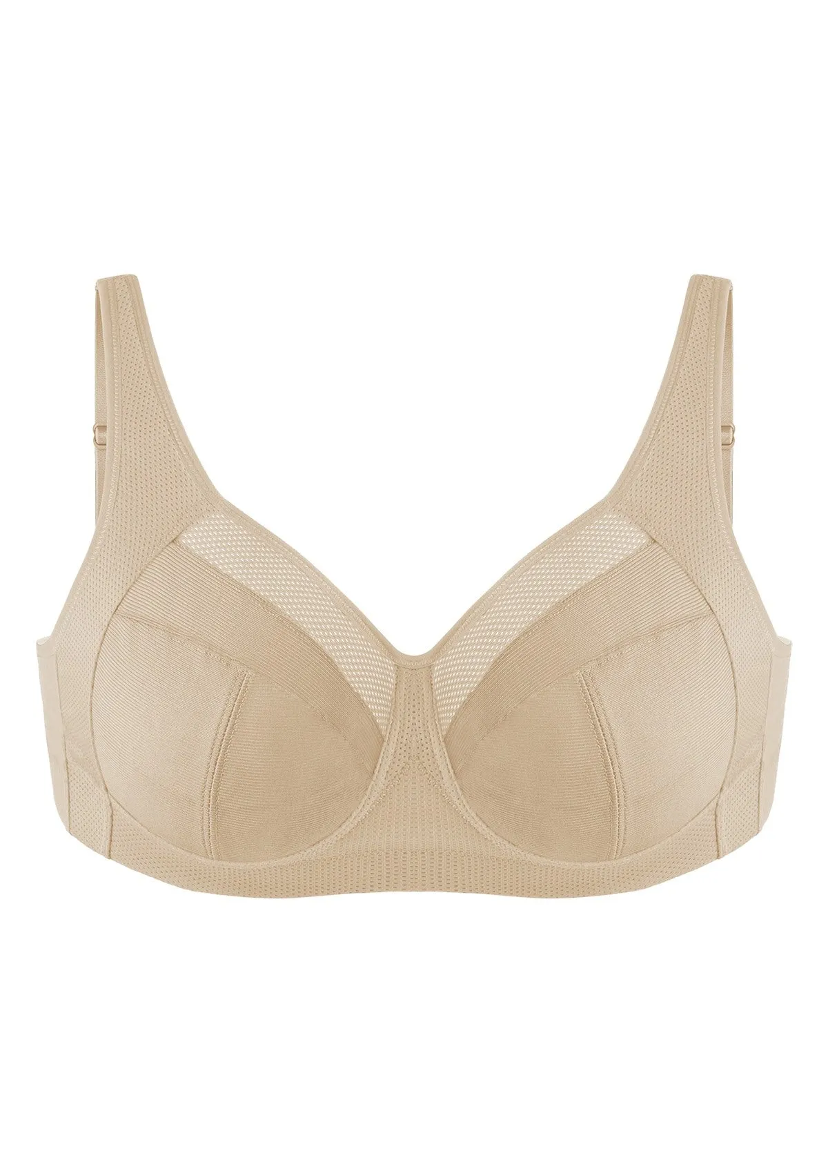 AiryComfort Full Coverage Unlined WireFree Minimizer Bra