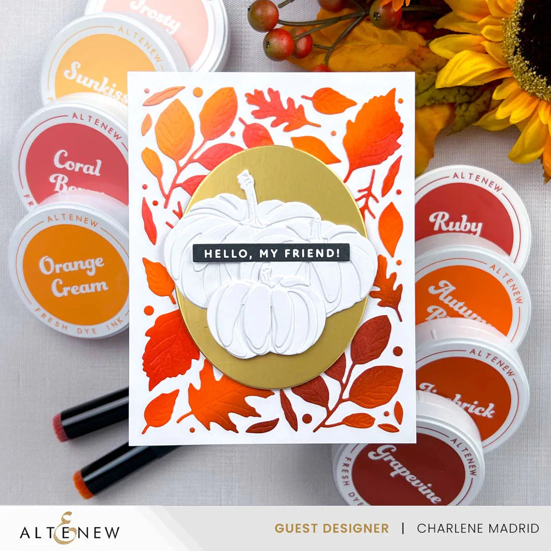 Altenew Warm & Cozy Fresh Dye Ink Pad - Orange Cream