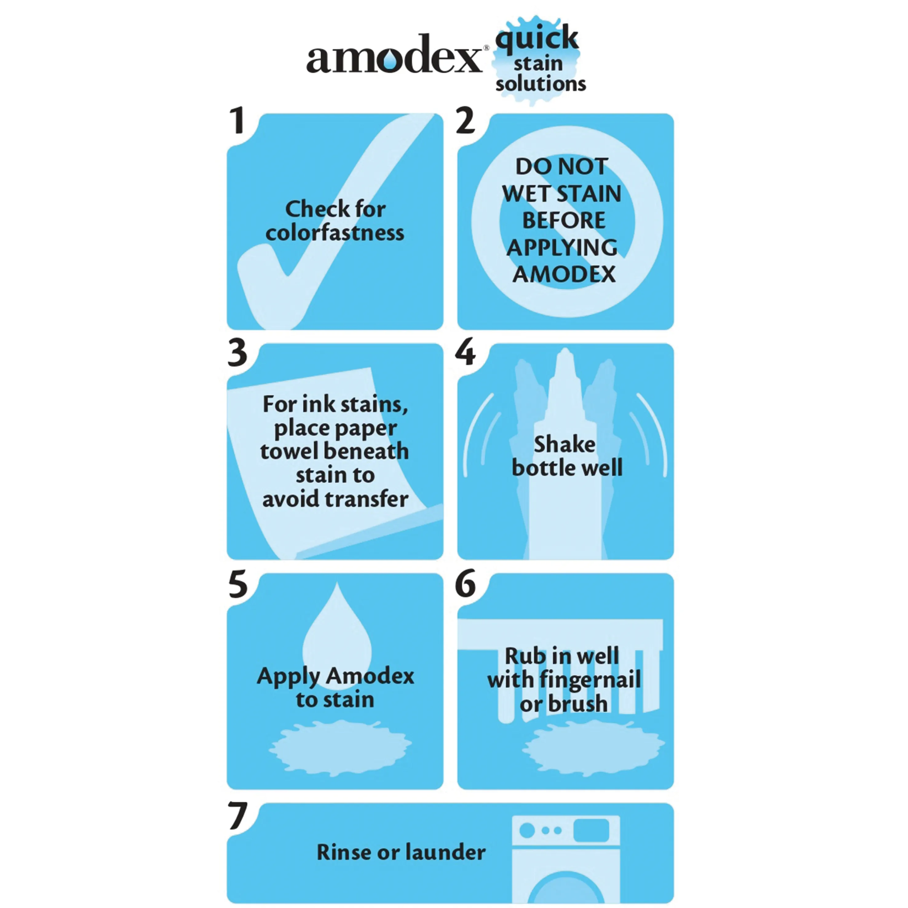 Amodex Ink and Stain Remover - Travel Tube (.5 oz)