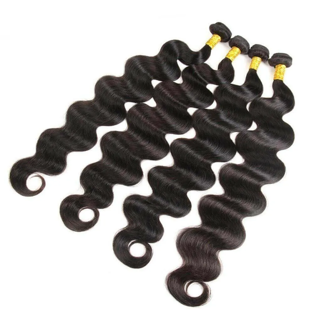 BeuMax 10A Grade 3/4 Body Wave bundles with 13x4 Frontal