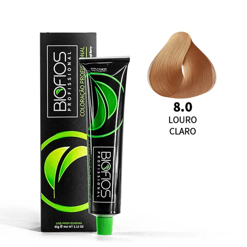 Biofios Profissional 8.0 Light Blonde 60g Permanent Coloring