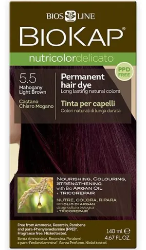 Biokap Nutricolor Delicato 5.5 Mahogany Light Brown