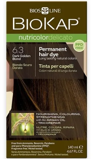 Biokap Nutricolor Delicato 6.3 Dark Golden Blond