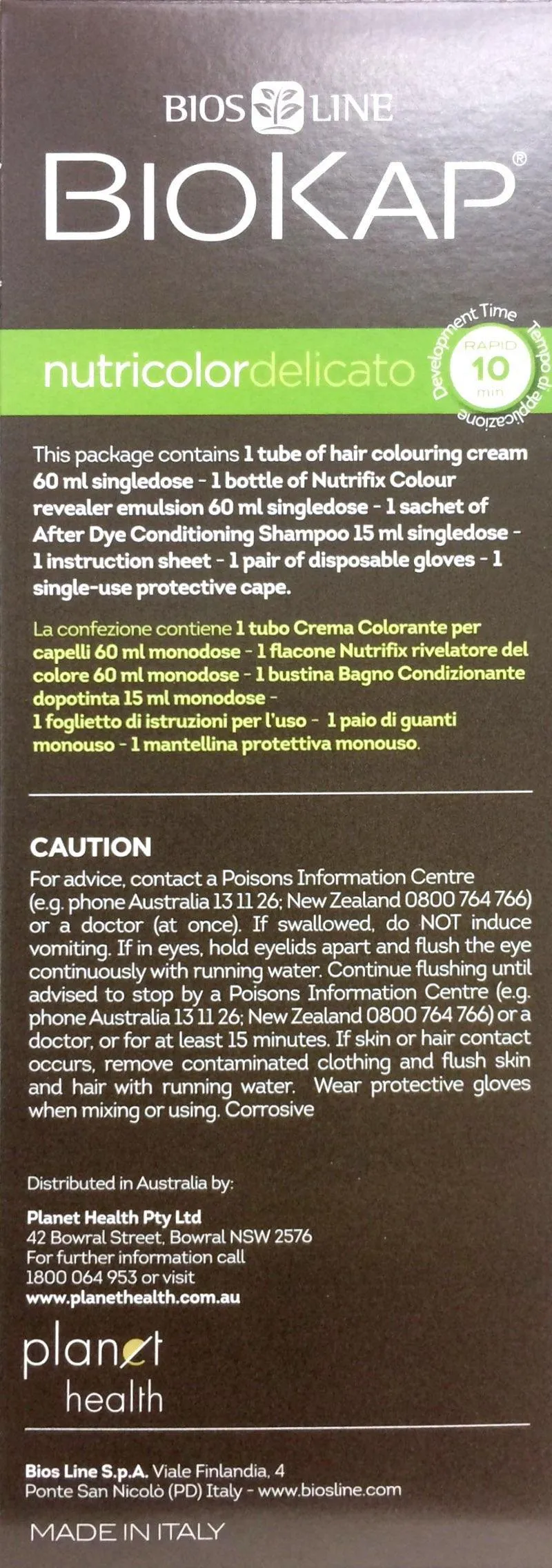 Biokap Nutricolor Delicato Rapid 4.0 Natural Brown 135ml