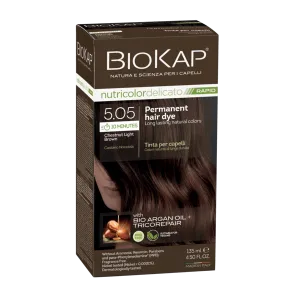 Biokap Nutricolor Delicato Rapid 5.05 Chestnut Brown Permanent Hair Dye