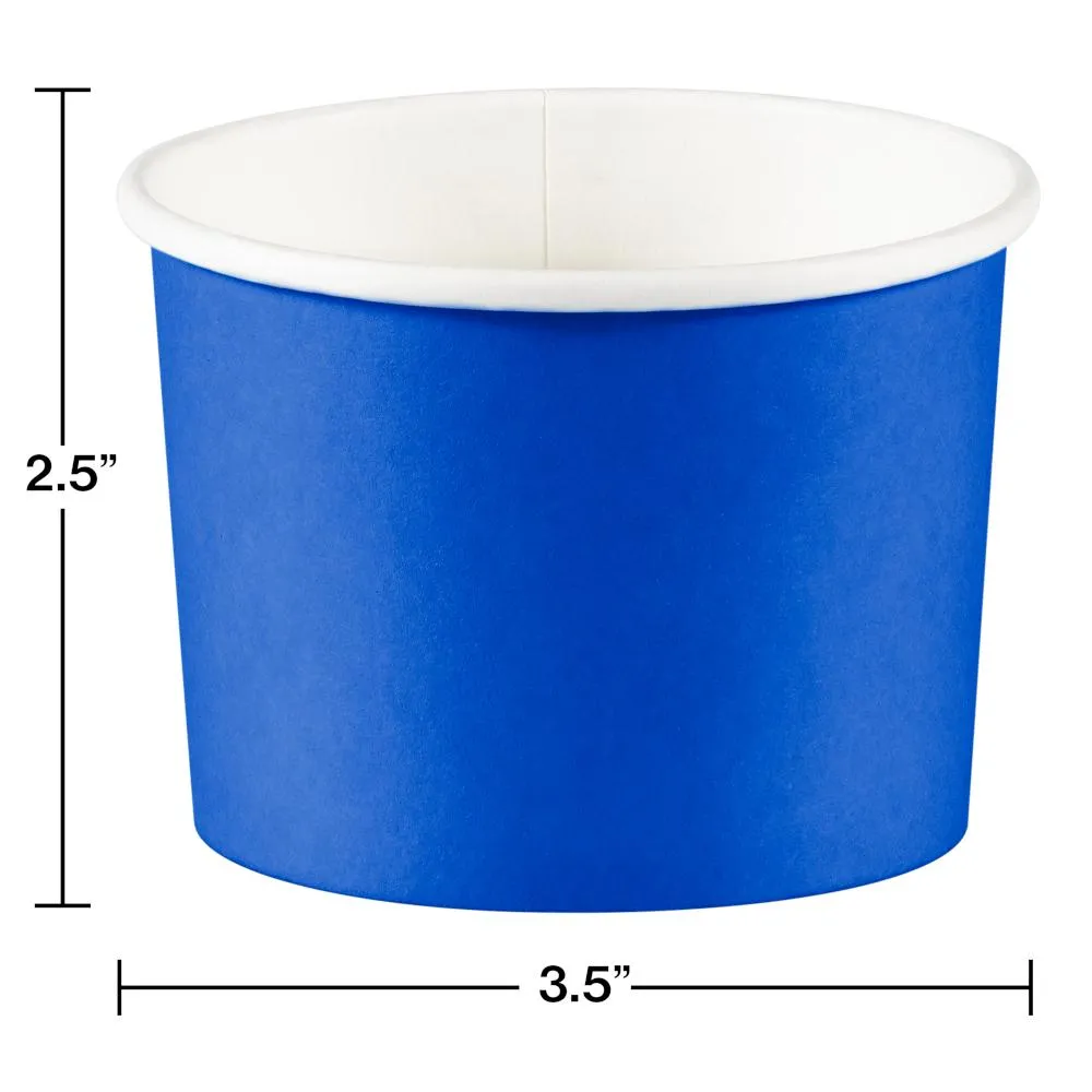 Bulk Cobalt Blue Paper Treat Cups (96 per Case)