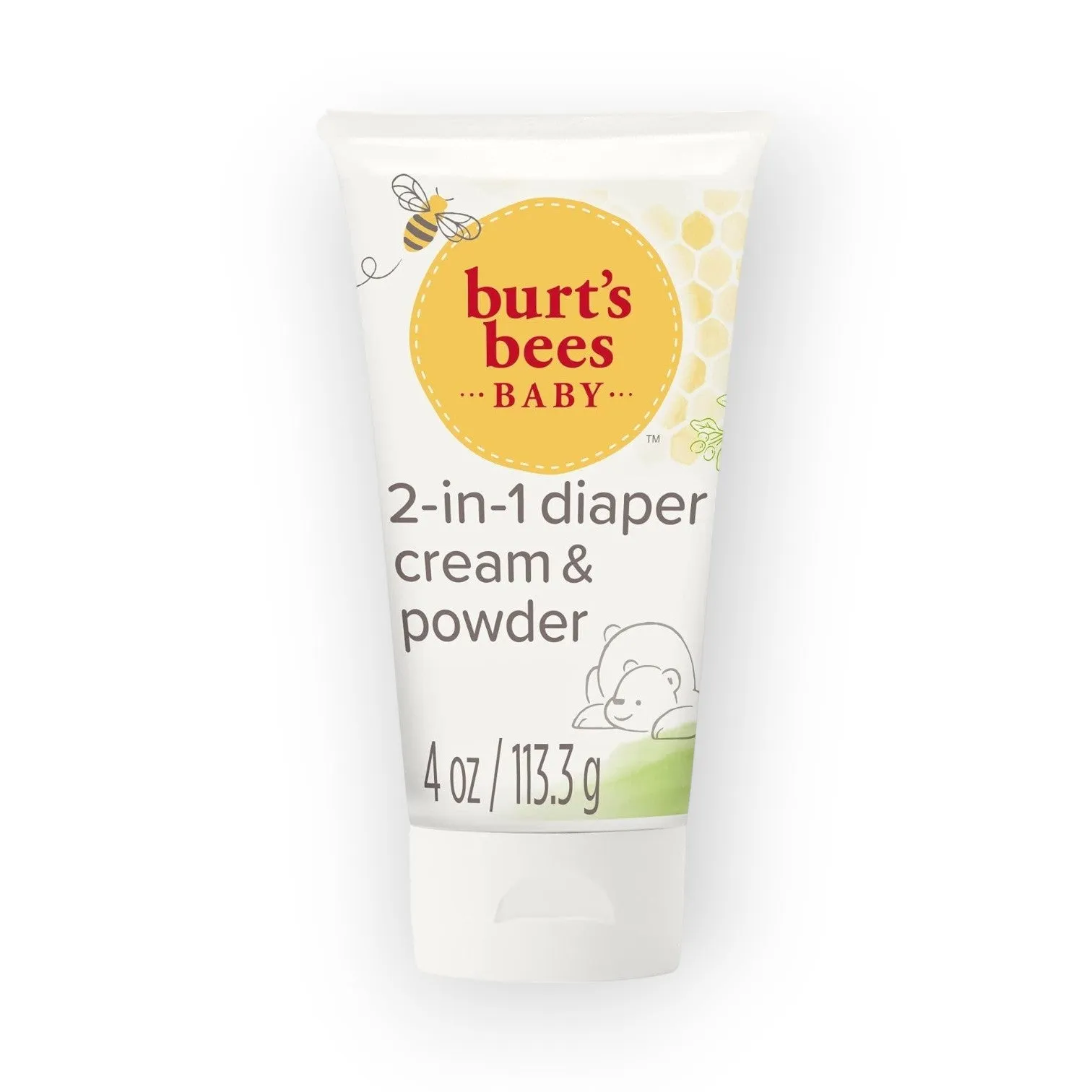 Burt's Bees 2 in 1 Diaper Rash Cream and Powder, 113.3g