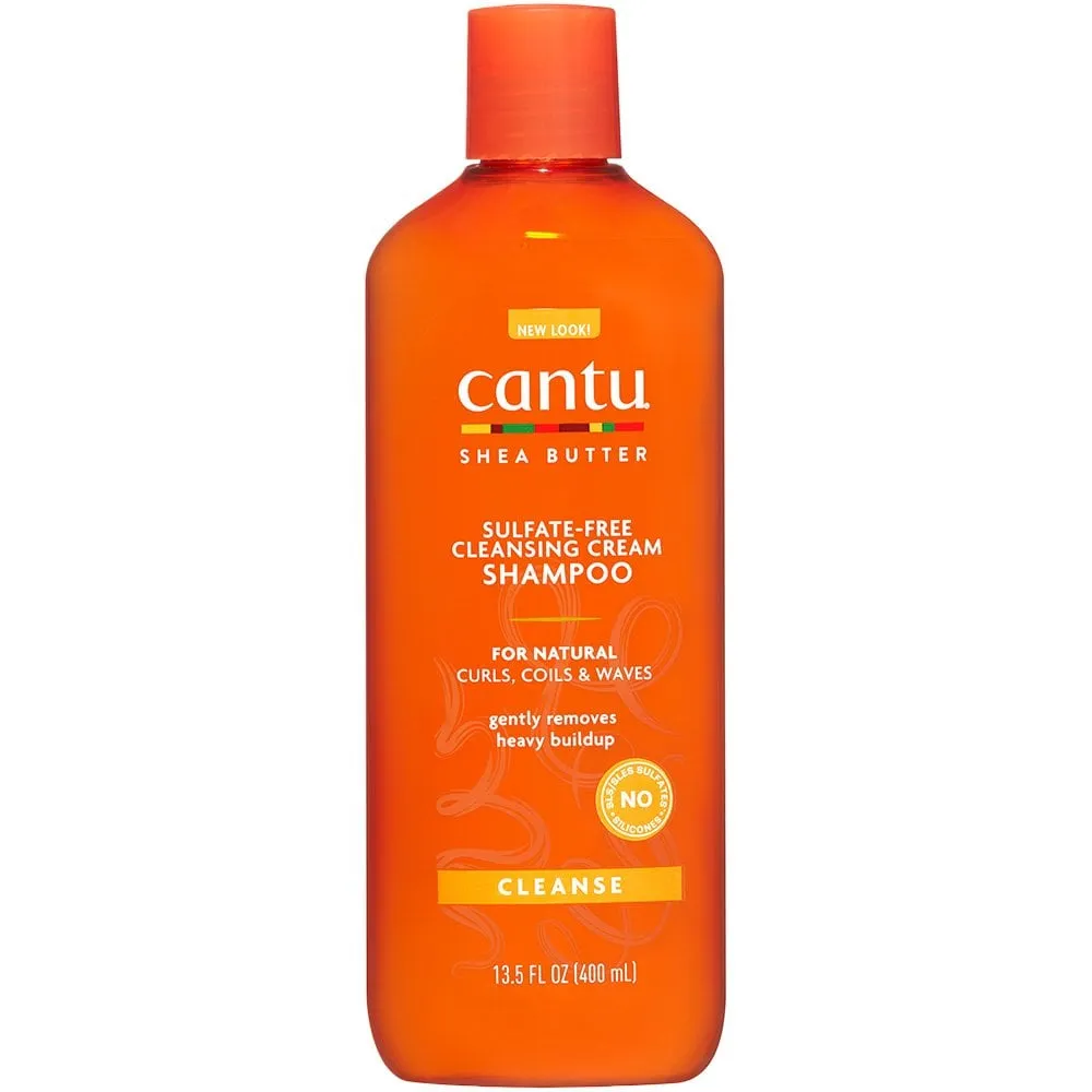 Cantu Shea Butter Natural Hair Sulphate-Free Cleansing Cream Shampoo & Hydrating Conditioner Twin 2 x 400ml