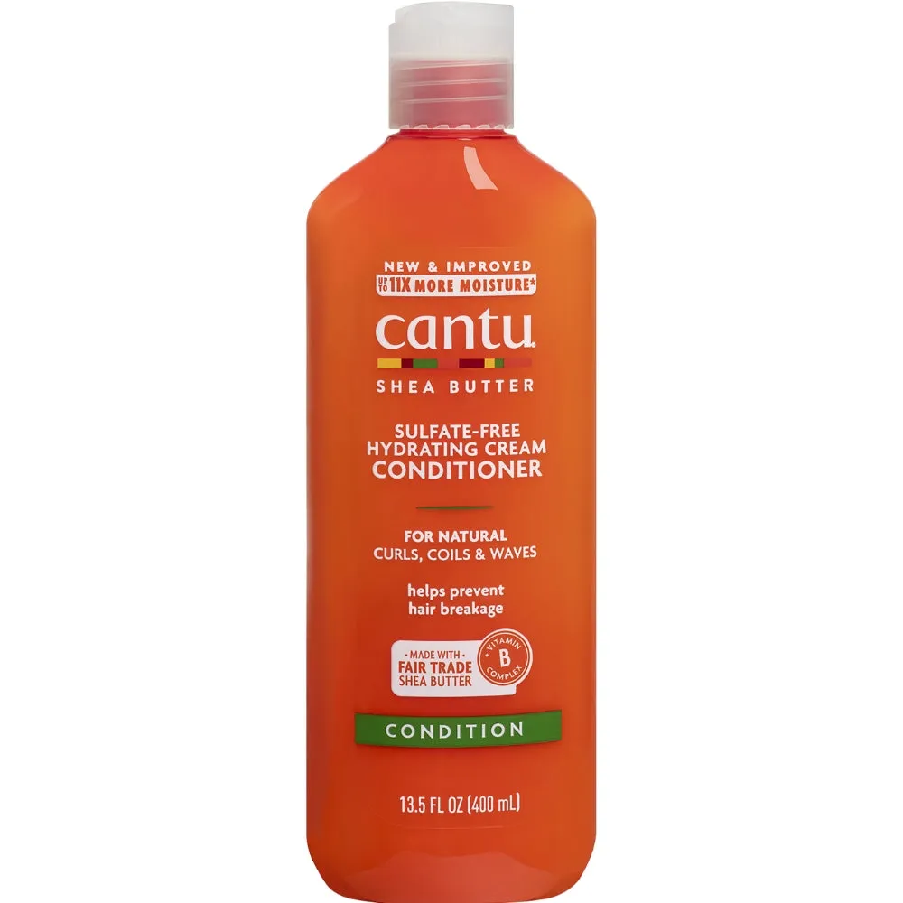 Cantu Shea Butter Natural Hair Sulphate-Free Cleansing Cream Shampoo & Hydrating Conditioner Twin 2 x 400ml