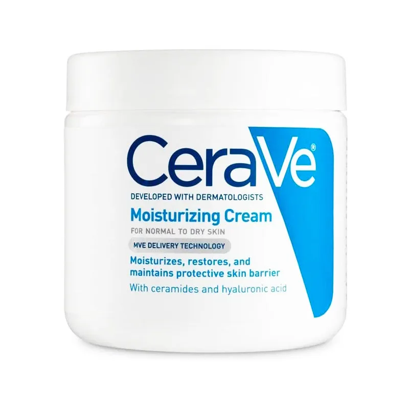 CeraVe Moisturizing Cream (453g) - For Normal to Dry Skin, Daily Face And Body Moisturizer For Dry Skin.