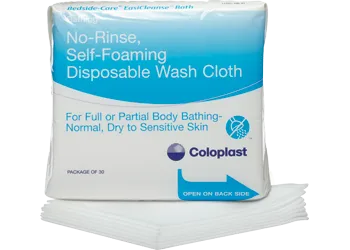 Coloplast 7056 Bedside-Care Easicleanse Self Foaming Disposable Washcloth, Latex Free