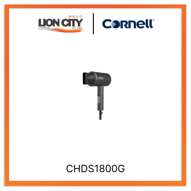 Cornell Hair Dryer 1800W, Ionic Hair Dryer with Styling Nozzle CHDS1800G