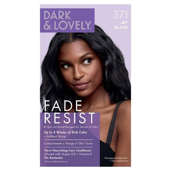 Dark and Lovely Rich Conditioning Hårfärg - 371 Jet Black