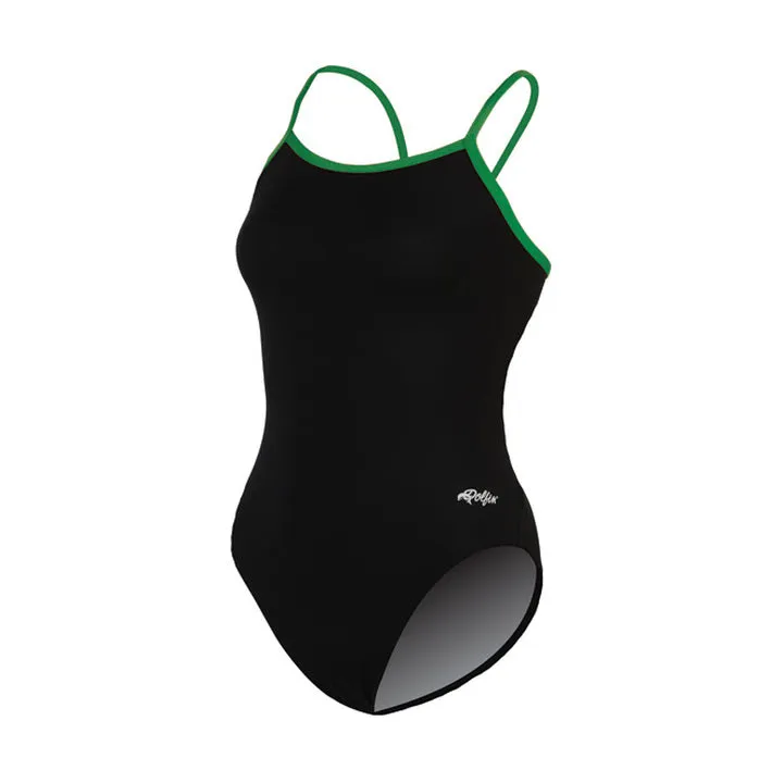 Dolfin Chloroban Varsity Solid String Back Swimsuit