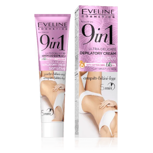 EVELINE 9 IN 1 DEPILATORY CREAM SENSITIVE 125ml