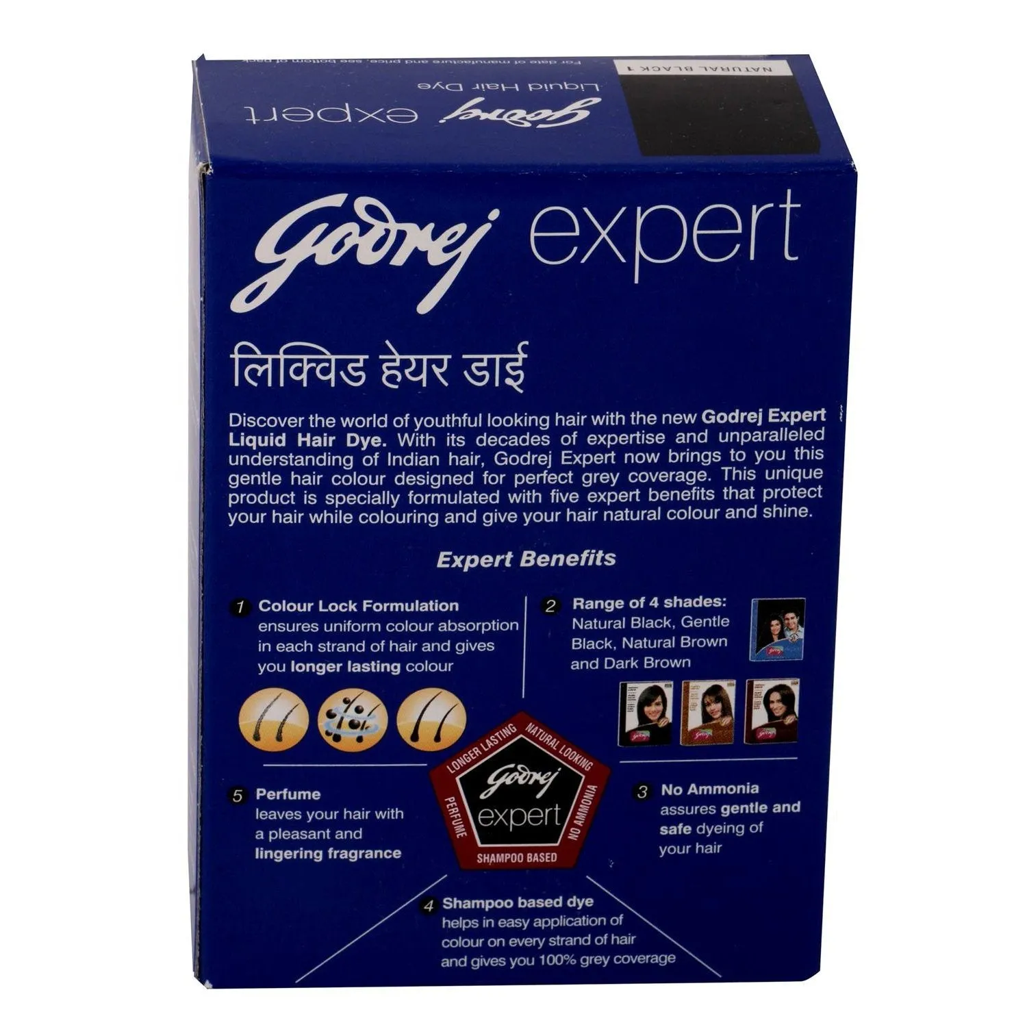 Expert Natural Black Liquid Hair Dye