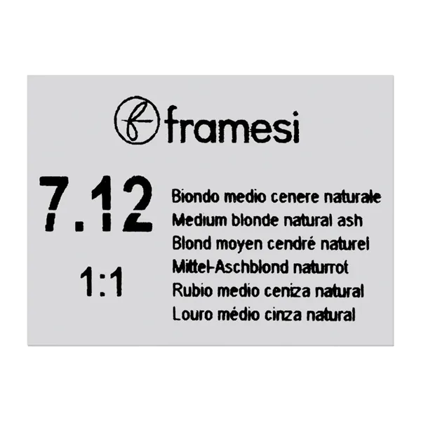 Framesi Framcolor Glamour Hair Color Cream 100ml - 7.12 Medium Blonde Natural Ash