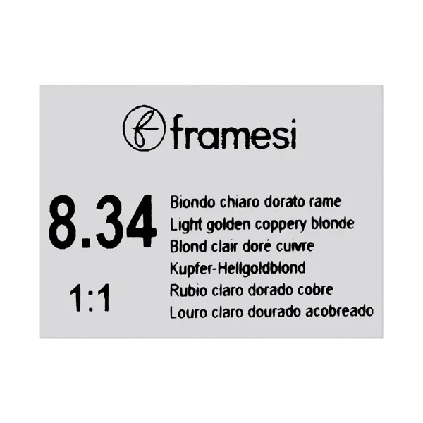 Framesi Framcolor Glamour Hair Color Cream 100ml - 8.34 Light Golden Coppery Blonde