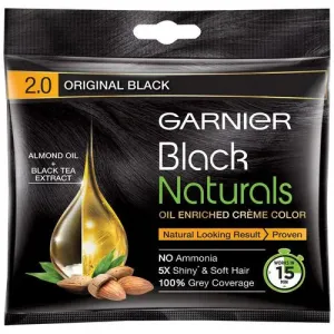 Garnier Black Naturals Hair Colour - Shade 2 Original Black 20 ml   20 gm