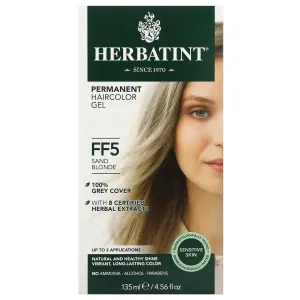 Herbatint Antica Herbavita Permanent hair gel color FF 5 sandy blonde, 135ml