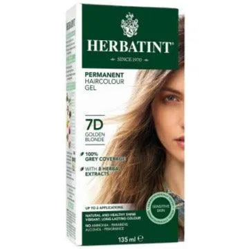 Herbatint Permanent Hair Colour Gel Golden Blonde 7D 135mL *Limit of 3 Per Order*