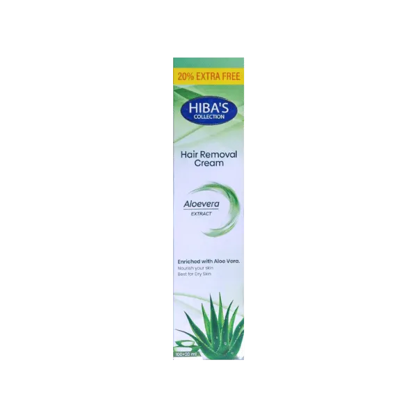 Hibas Hair Removal Cream Aloe Vera Extract 120ml