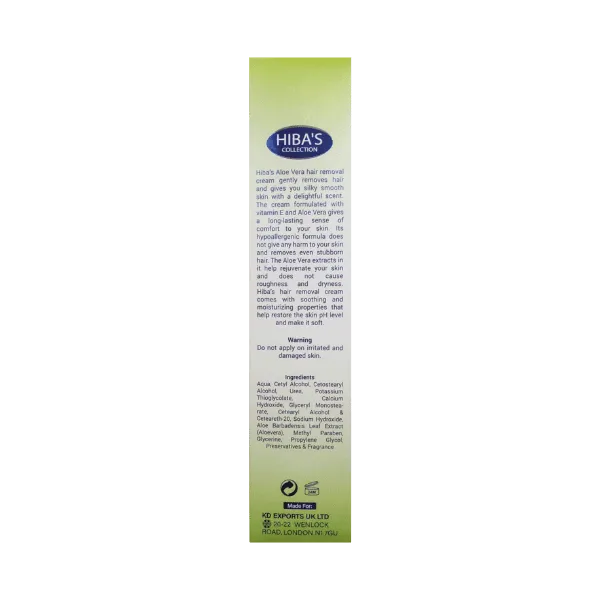 Hibas Hair Removal Cream Aloe Vera Extract 120ml