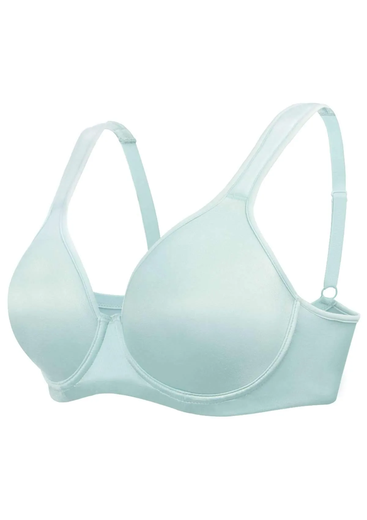 HSIA Blue Unlined Full Coverage Minimizer Bra