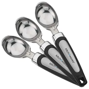 Kitch N Wares Ice Cream Scoops - 3 Scoopers for Serving Ice Cream - Kitchen Utensils