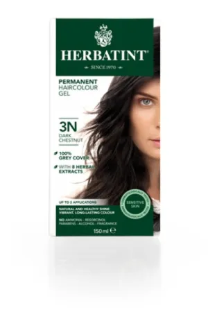 Permanent Hair Colour, 3 N, Dark Chestnut, 150 ml