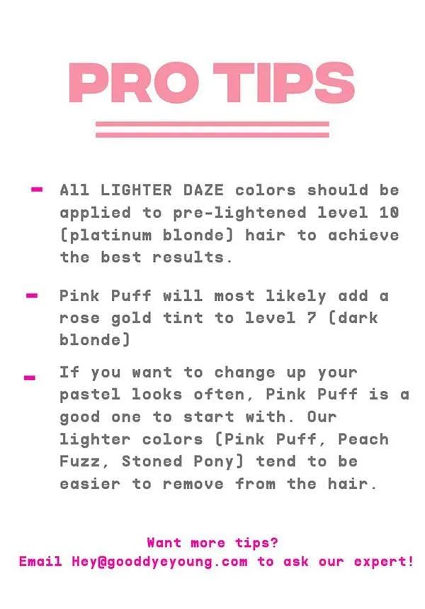 Pink Puff [Lighter Daze] | HAIR COLOUR