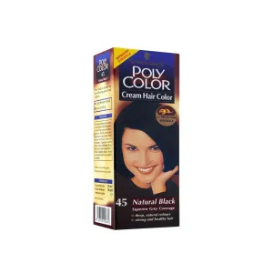 Poly Hair Color - 45 Natural Black (45ml 36ml)