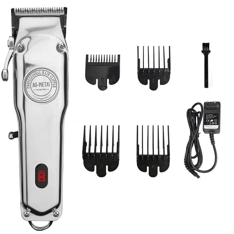 Professional Electric Hair Trimmer All-metal Clipper for Men Barber