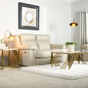 Rimini 2 Seater Power Sofa - Cream