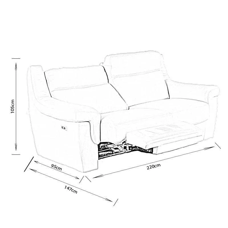 Rimini 2.5 Seat Sofa - Cream