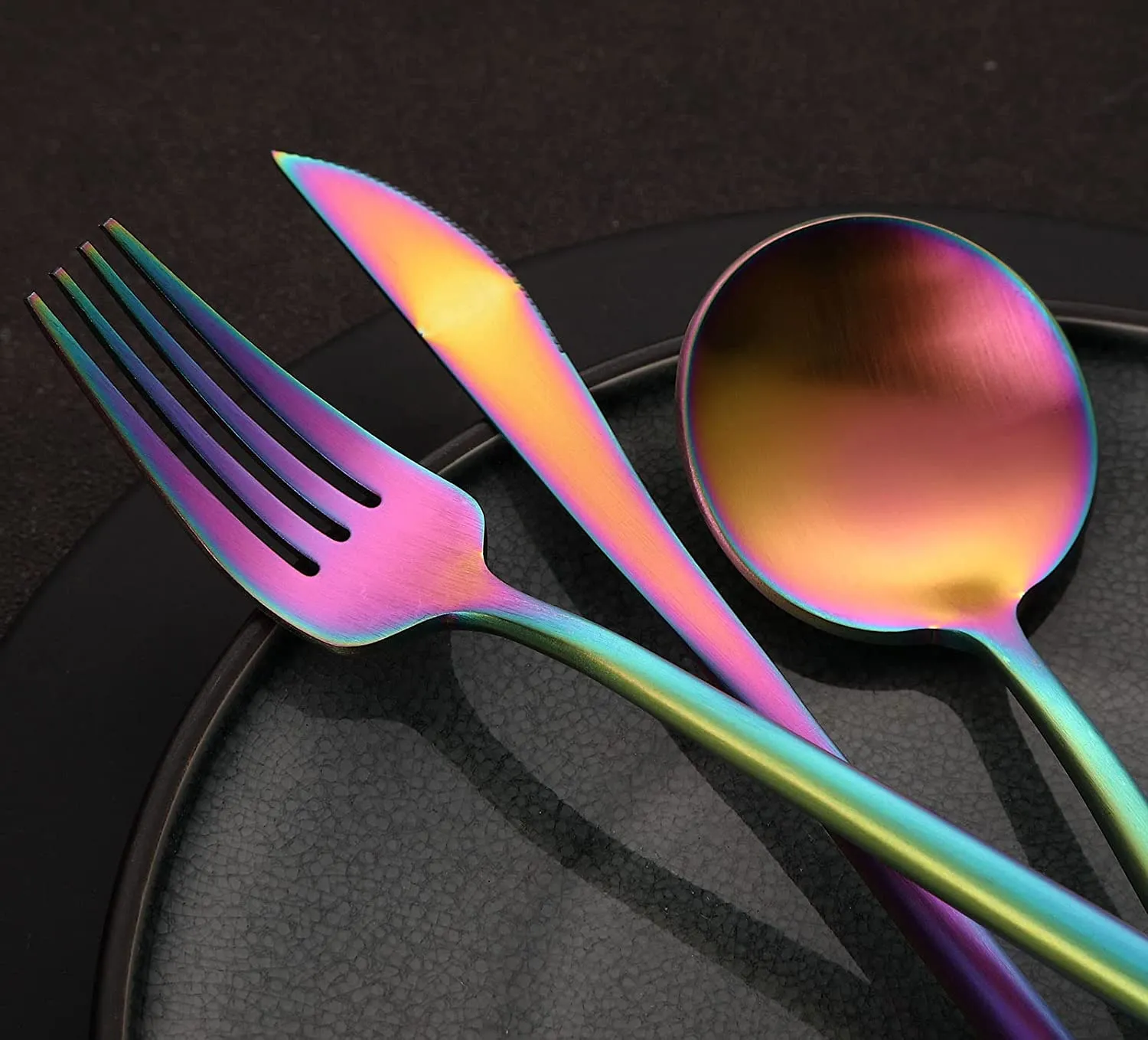 Set de Cubiertos Rainbow Dinner Acero Inoxidable